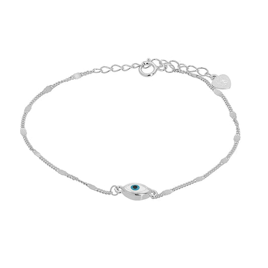 Pulsera con ojo de doble cara en Plata 925