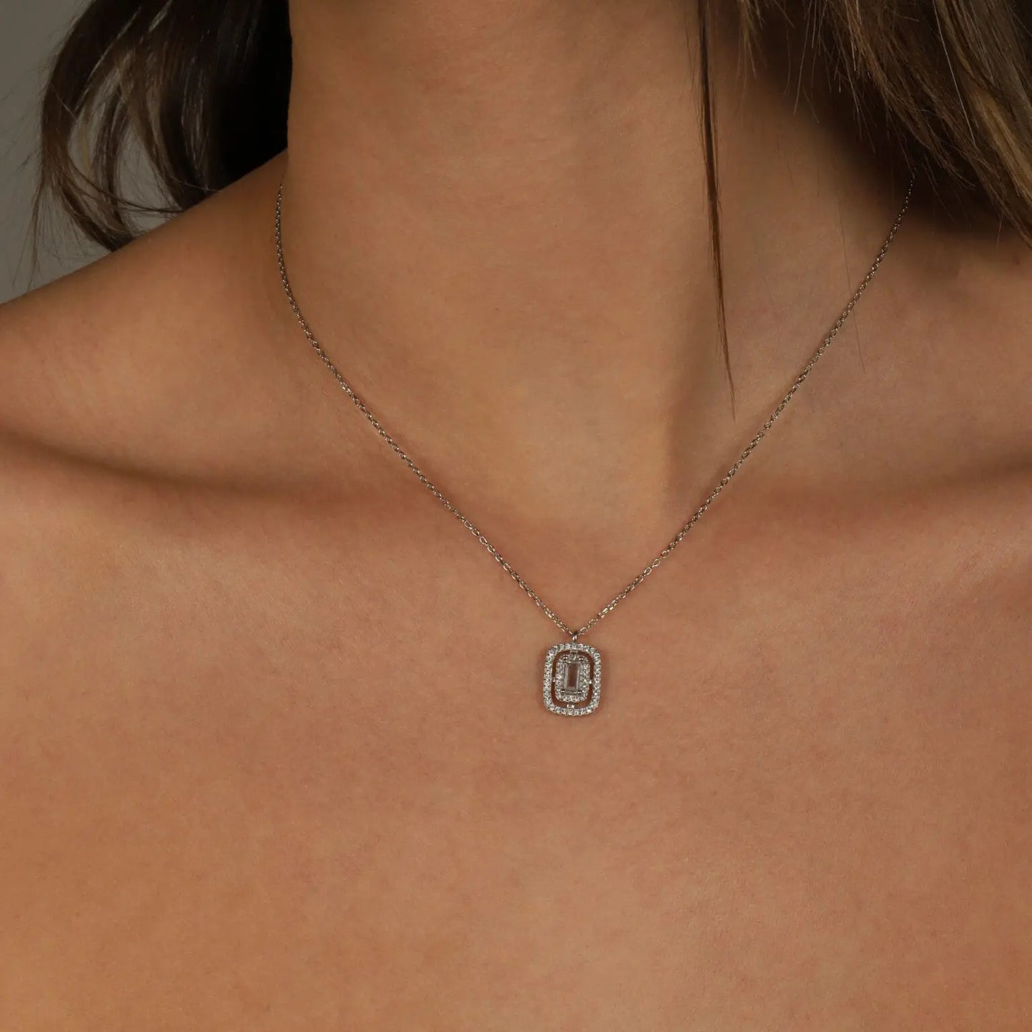 Collar de plata 925 con circonias